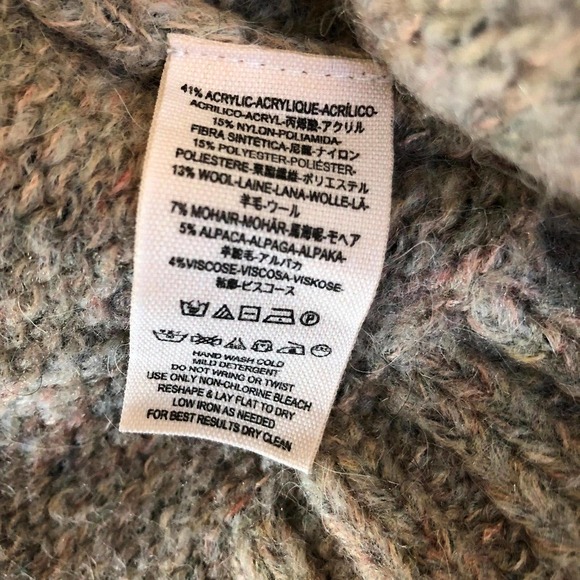 Free People Oversized Eyes on You Cardigan Melange Oatmeal Hooded Size Small - Picture 7 of 11